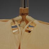 Rare Uchiwa Hana chandelier by Ingo Maurer – Japanese paper and bamboo