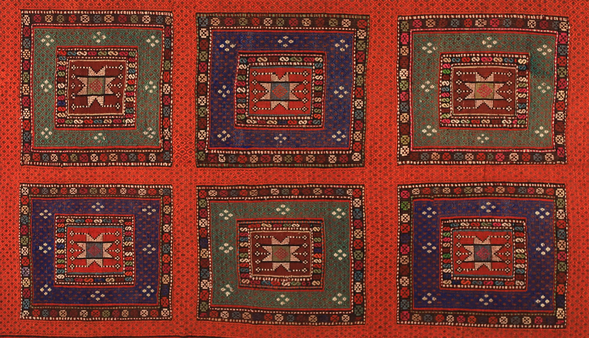 Anatolian handmade kilim rug 307 cm x 183 cm