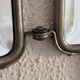 Vintage 1930s triptych barber mirror crocodile crystal - 30x69 cm