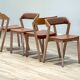 Set of Four Merano Chairs in Beech by Alexander Gufler for Ton