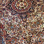 Handmade antique Persian Sarouk rug 3.1' x 5.2' (94cm x 158cm) 1900s