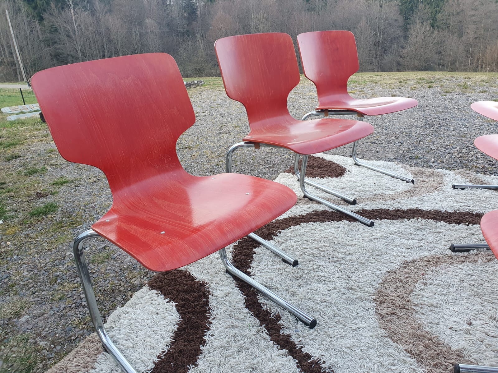 Set of 6 stackable chairs Pagholz