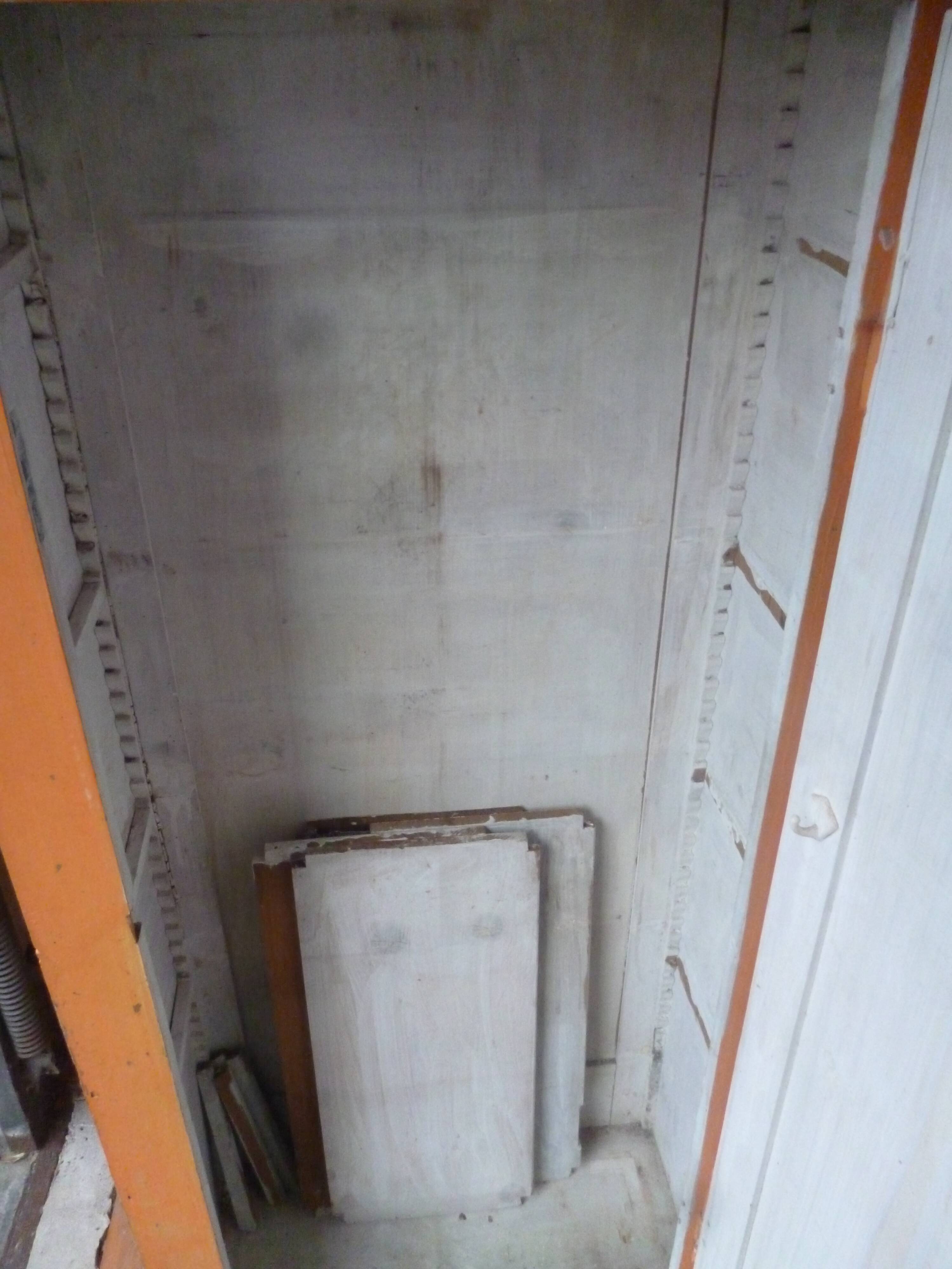 Small piece of furniture with orange patina