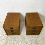 Pair of vintage 50's bedside tables