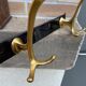 Vintage wall coat rack mid-century hooks 1960s
