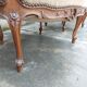 Paire de fauteuils corbeille louis XV en Noyer sculpté