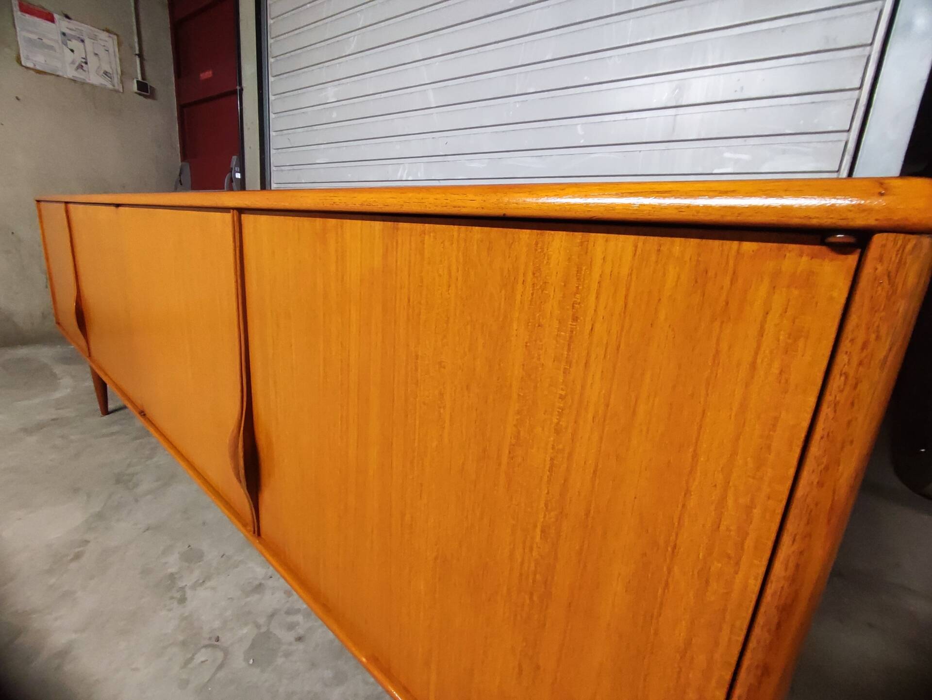 Vintage Scandinavian teak sideboards from the 1970s.