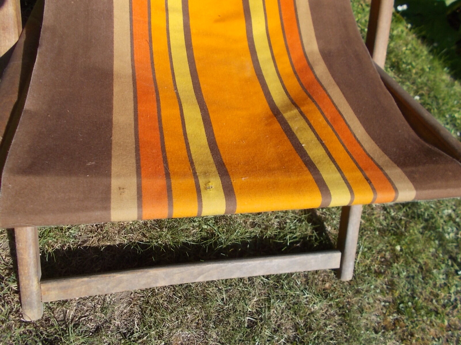 Vintage orange and brown transat