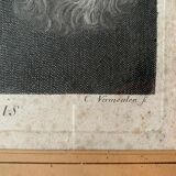 A. Van Dock, portrait of Maria Louissa De Tassis, engraving by C. Vermeulen, seventeenth century