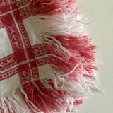 set of 6 towels in fringed linen damask 19th
