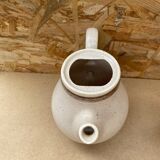 Old tea coffee service sarreguemines ceramic beige vintage