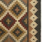 Tapis Kilim tissé à la main en jute et laine, salon, sol, salle à manger, tapis traditionnel indien.