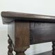 Table bureau Louis XIII en noyer massif