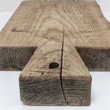 Cutting board solid wood patinated thick early twentieth century