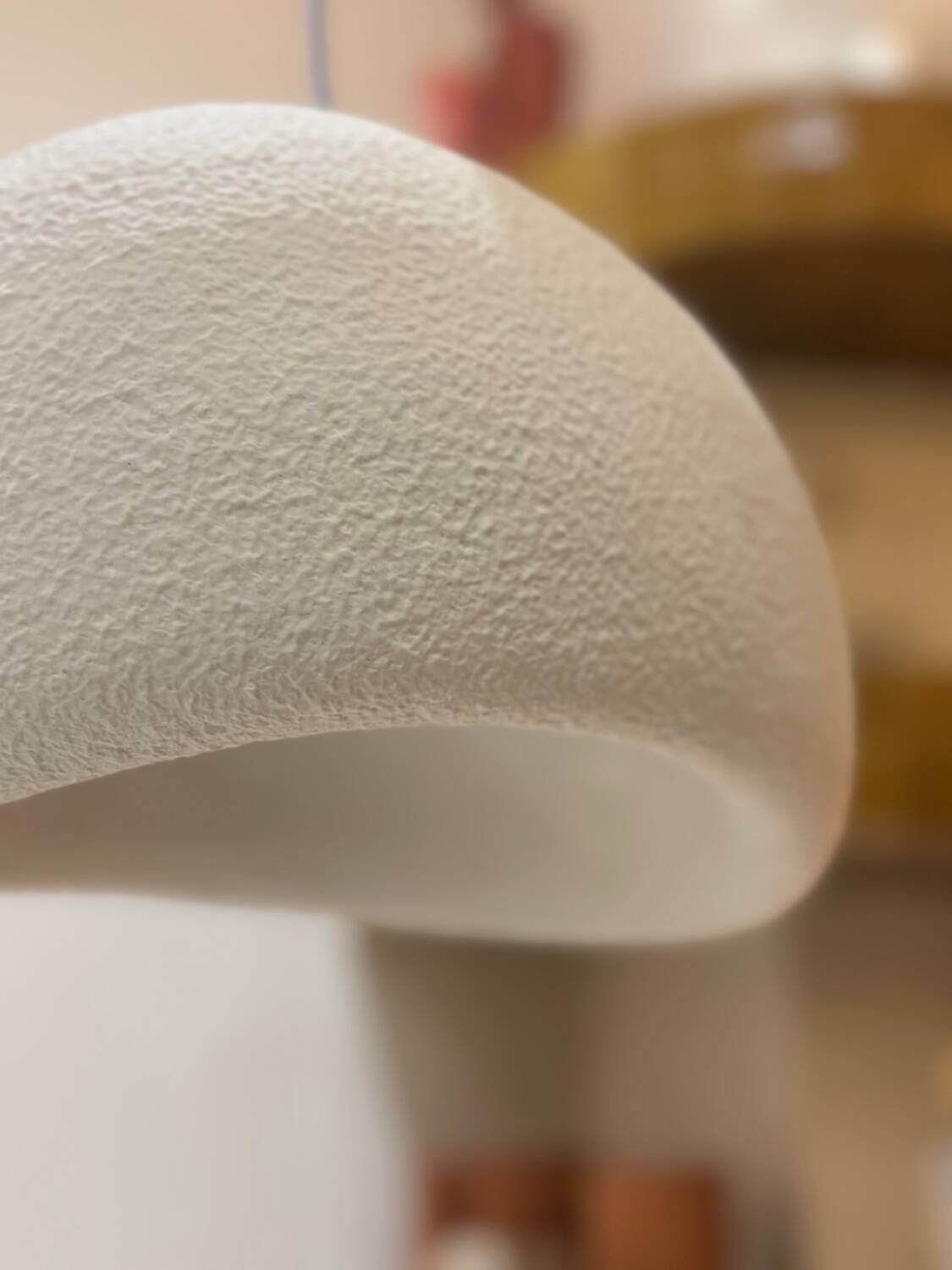 Minimalist suspension cloud Japanese wabi sabi white - d30 cm