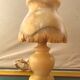 Pair of Ancient Lamp Alabaster Vintage Luminaire