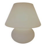 Vintage mushroom table lamp, Hustadt Leuchten, in opaline glass model L 1970.