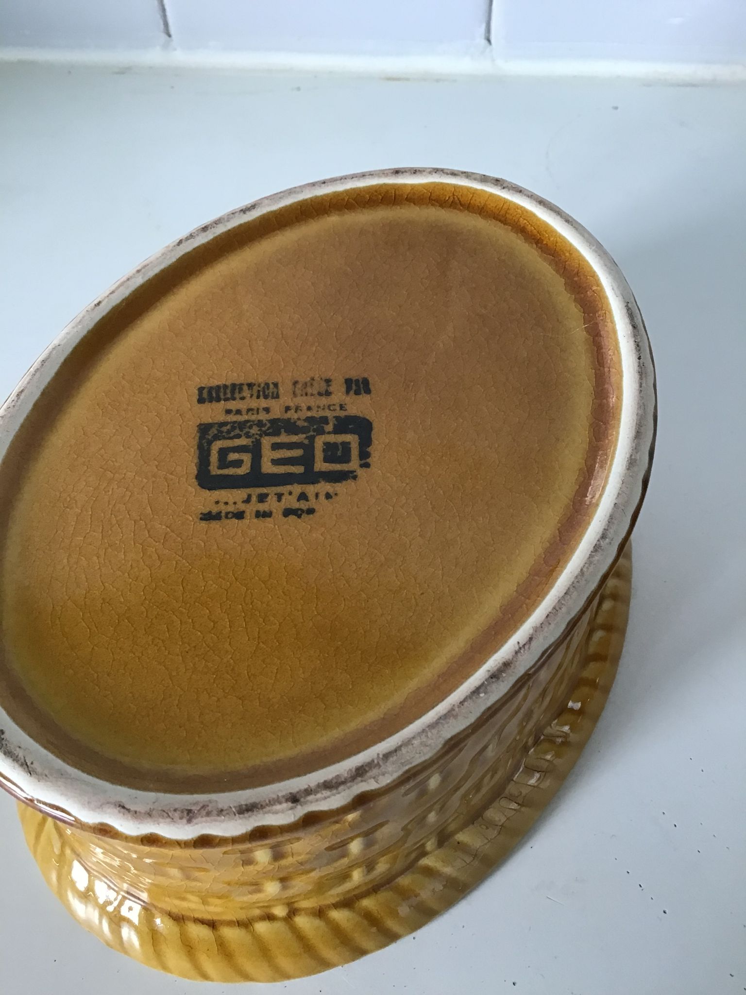 Terrine wild boar vintage year 70 of the brand Geo
