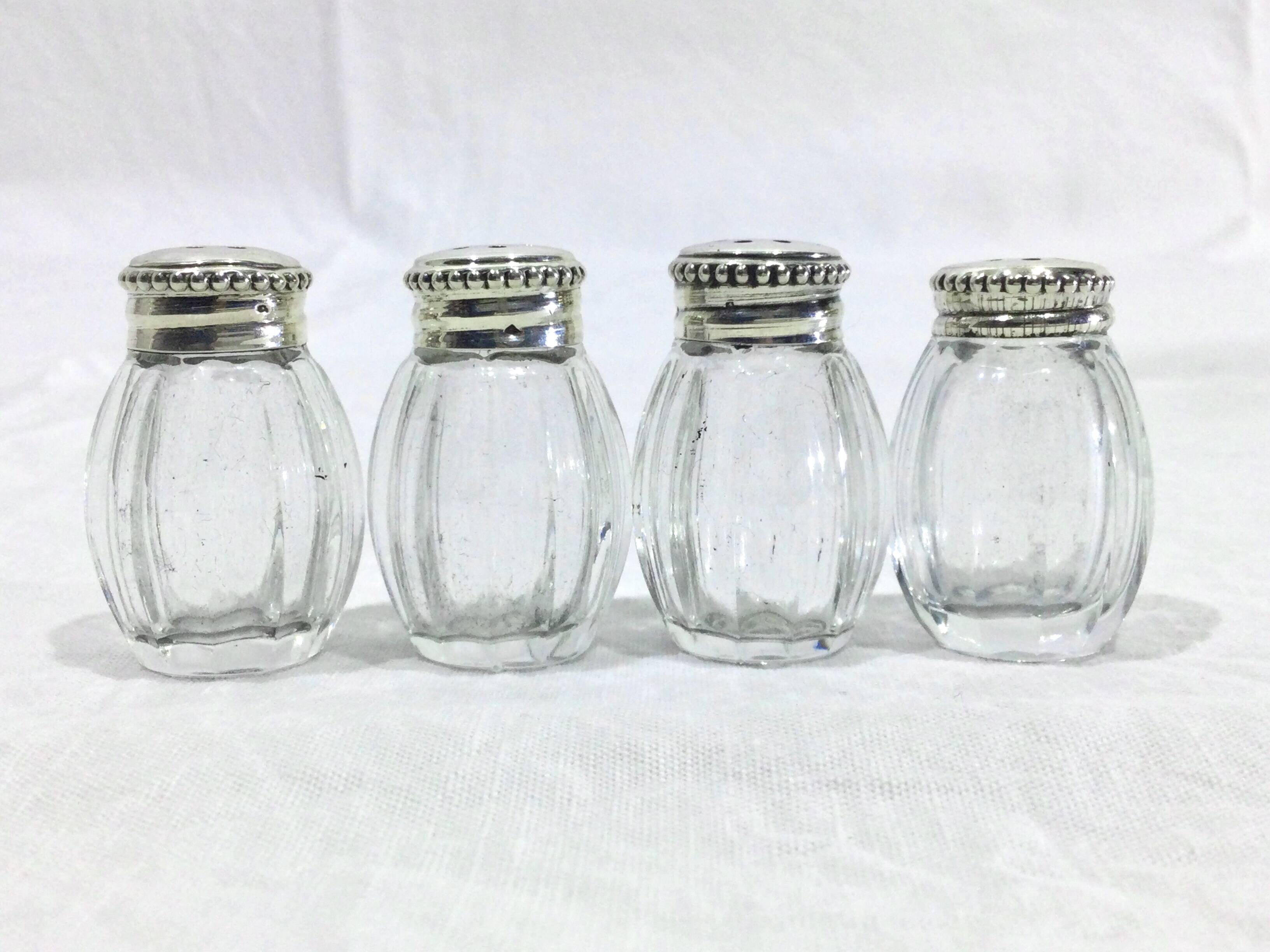 Cardeilhac – 4 solid silver salt shakers