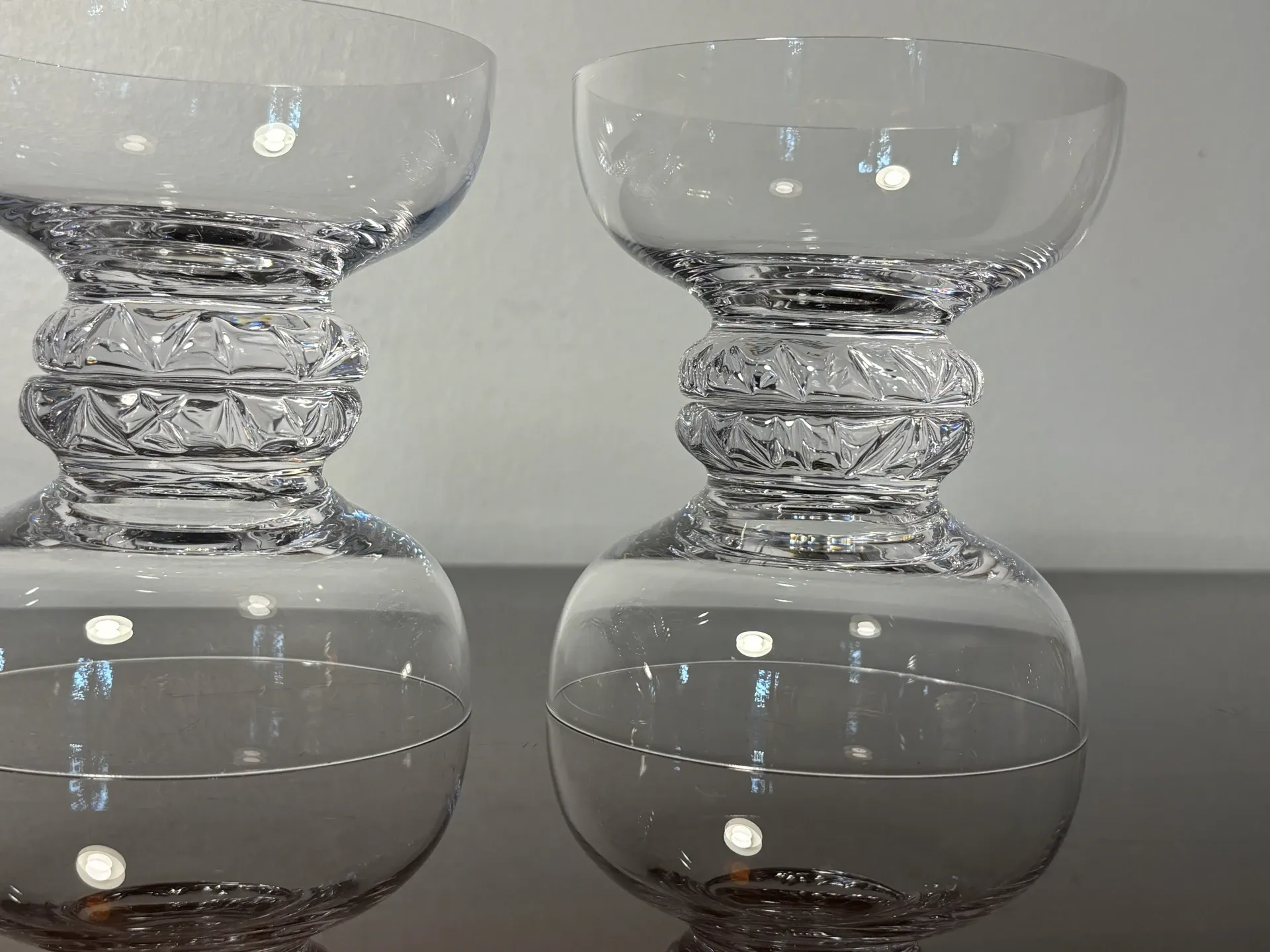 Verres a champagne 6p. Daum