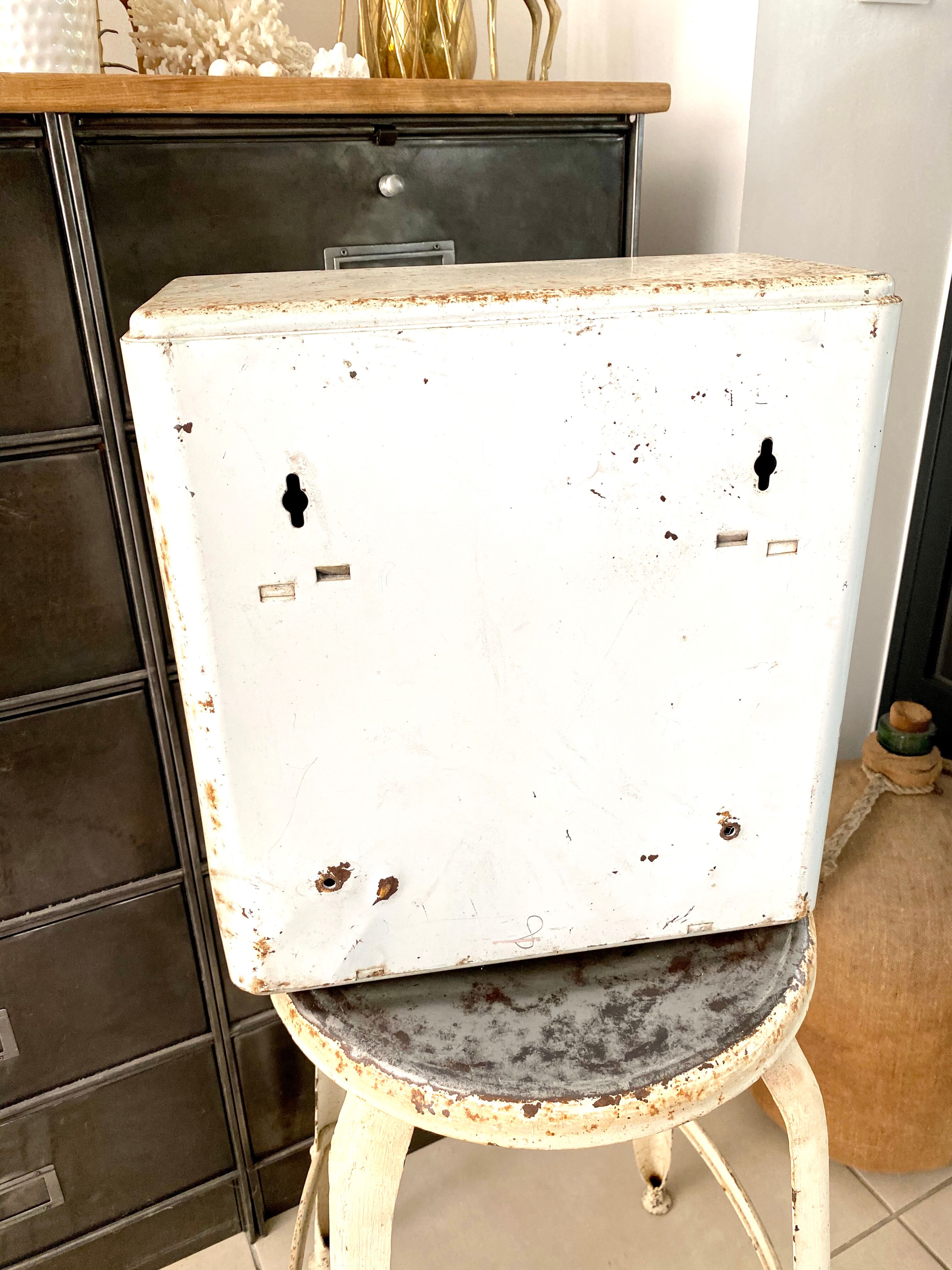 Vintage metal medicine cabinet