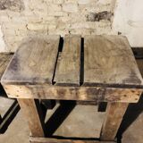 Set of 2 rustic coffee tables from the 1930s