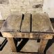 Lot de 2 tables basses rustic années 30