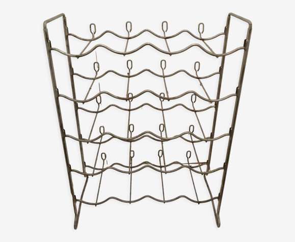 Casier de bouteilles metal vintage