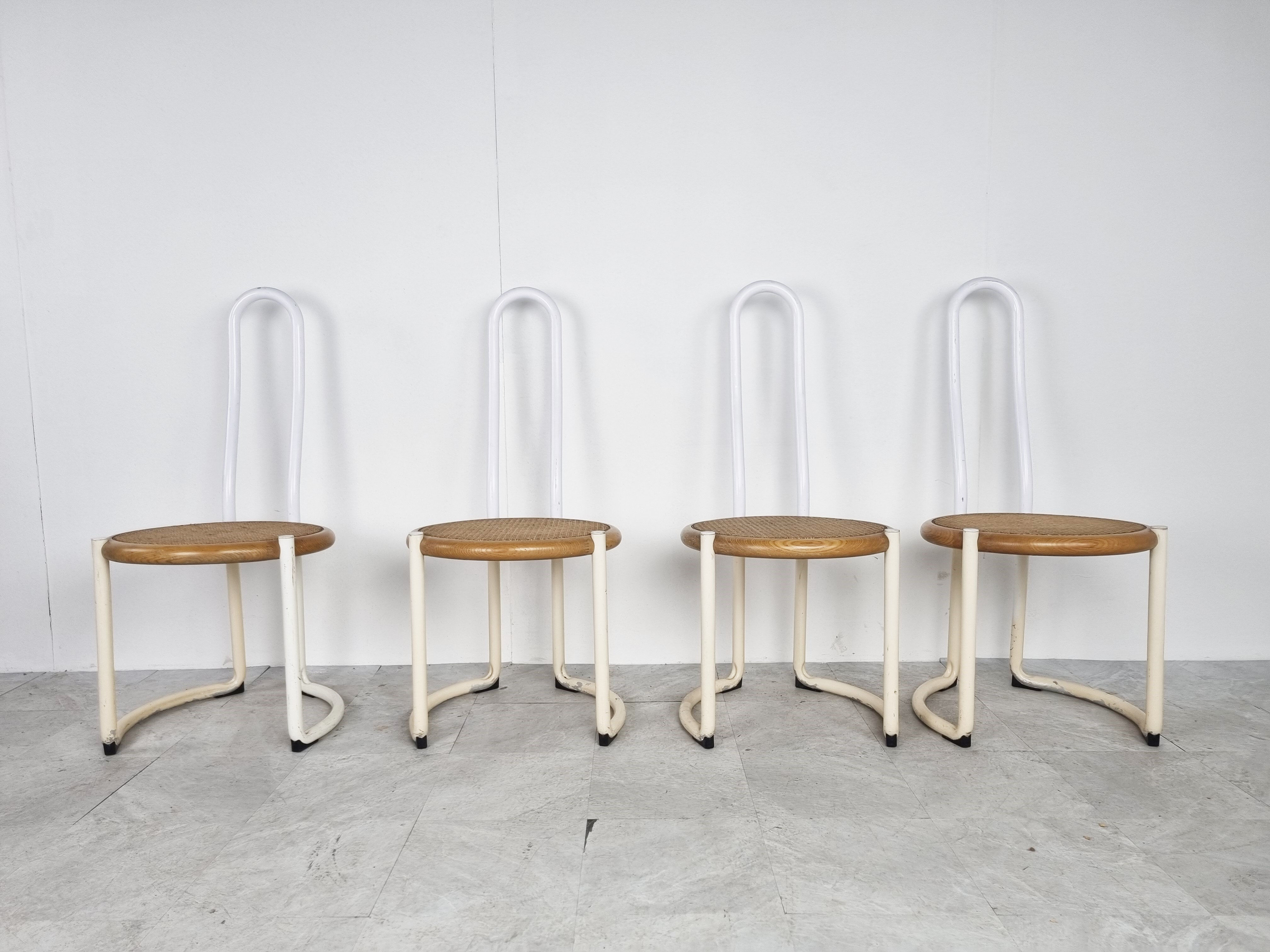 Vintage postmodern dining chairs, 1960s