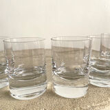 Set de 6 verres gobelets en cristal