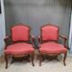 Paire de fauteuils style Louis XV