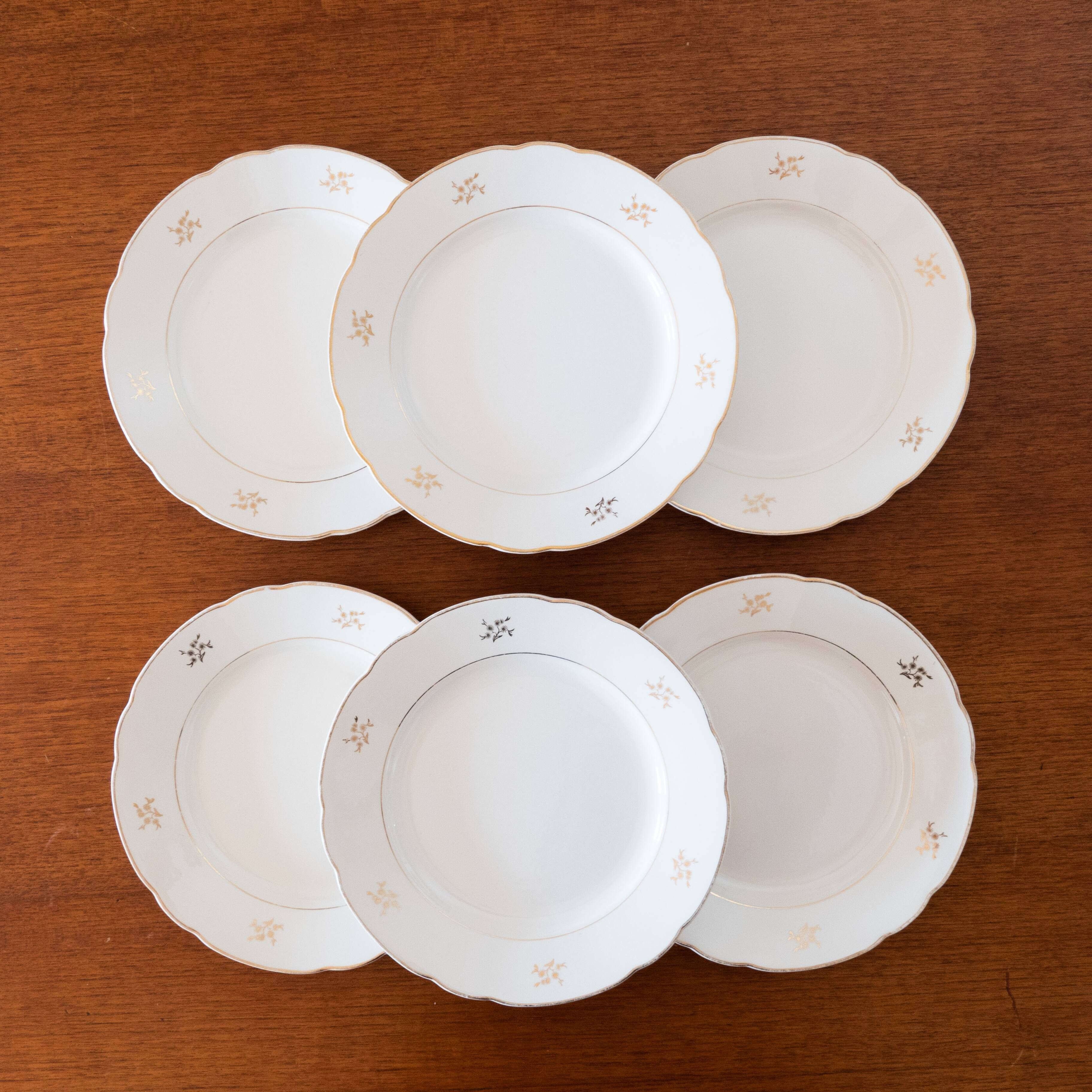 Set De 6 Assiettes à Pain Villeroy & Boch Ivoire - 18 Cm, Faïence, Superbe Et Rare, Neuf
