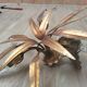 Golden leaf chandelier