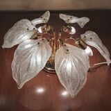 Plafonnier en verre de Murano, Navaresi, Italie, années 1980