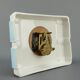 Vintage earthenware kitchen wall clock, made in France