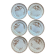 Flat plates, ironstone, poppies