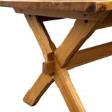 Vintage dining table pinewood 1960 minimalist dining table