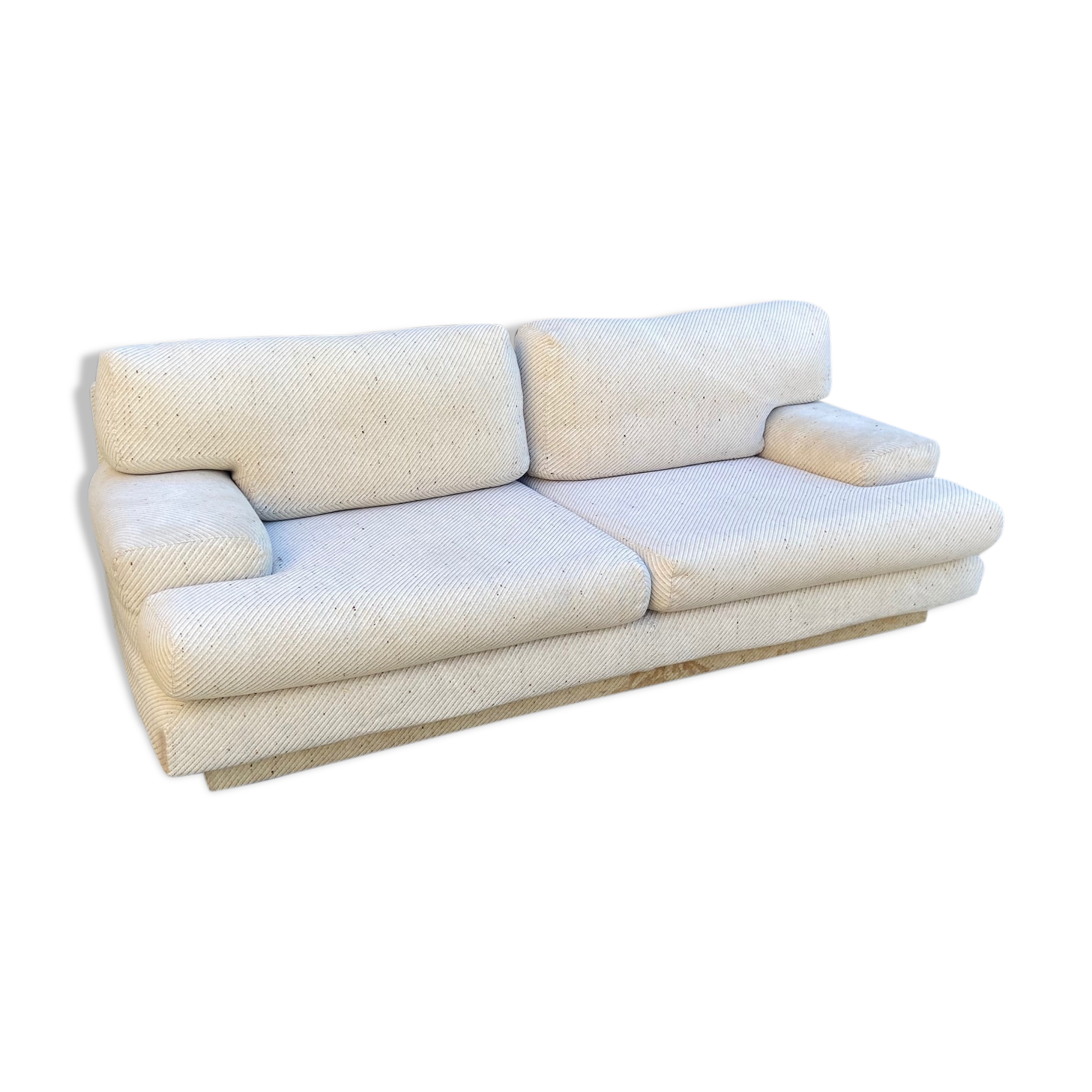 Two seater sofa in sly wool