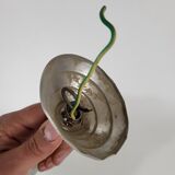 Art deco opaline glass globe pendant lamp