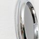 Miroir rond en chrome argenté avec verre fumé - Style Space Age italien des années 1960, 65 cm