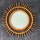 Rattan sun mirror