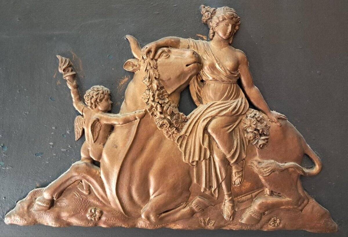 Trumeau mirror, late 19th to early 20th century.