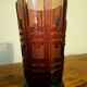Vase val-saint-lambert en verre collection luxval 1930 art déco