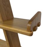 Vintage pyramid cabinet bookcase solid wood design