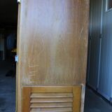 Vintage wooden refrigerator cabinet 2 doors