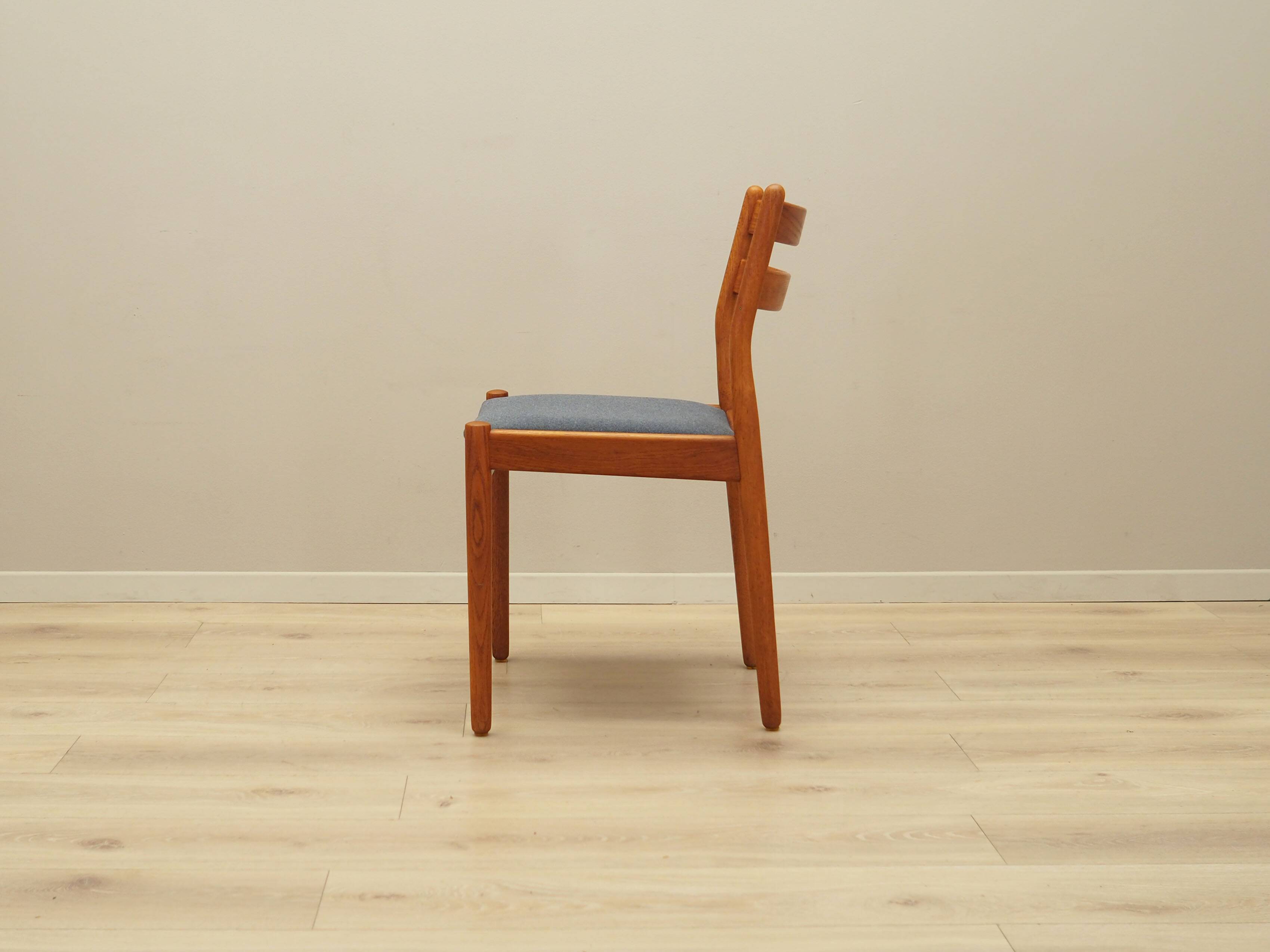 Set of six teak chairs, Danish design, 1970s, designer: Poul M. Volther