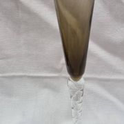 6 Murano colored champagne flutes