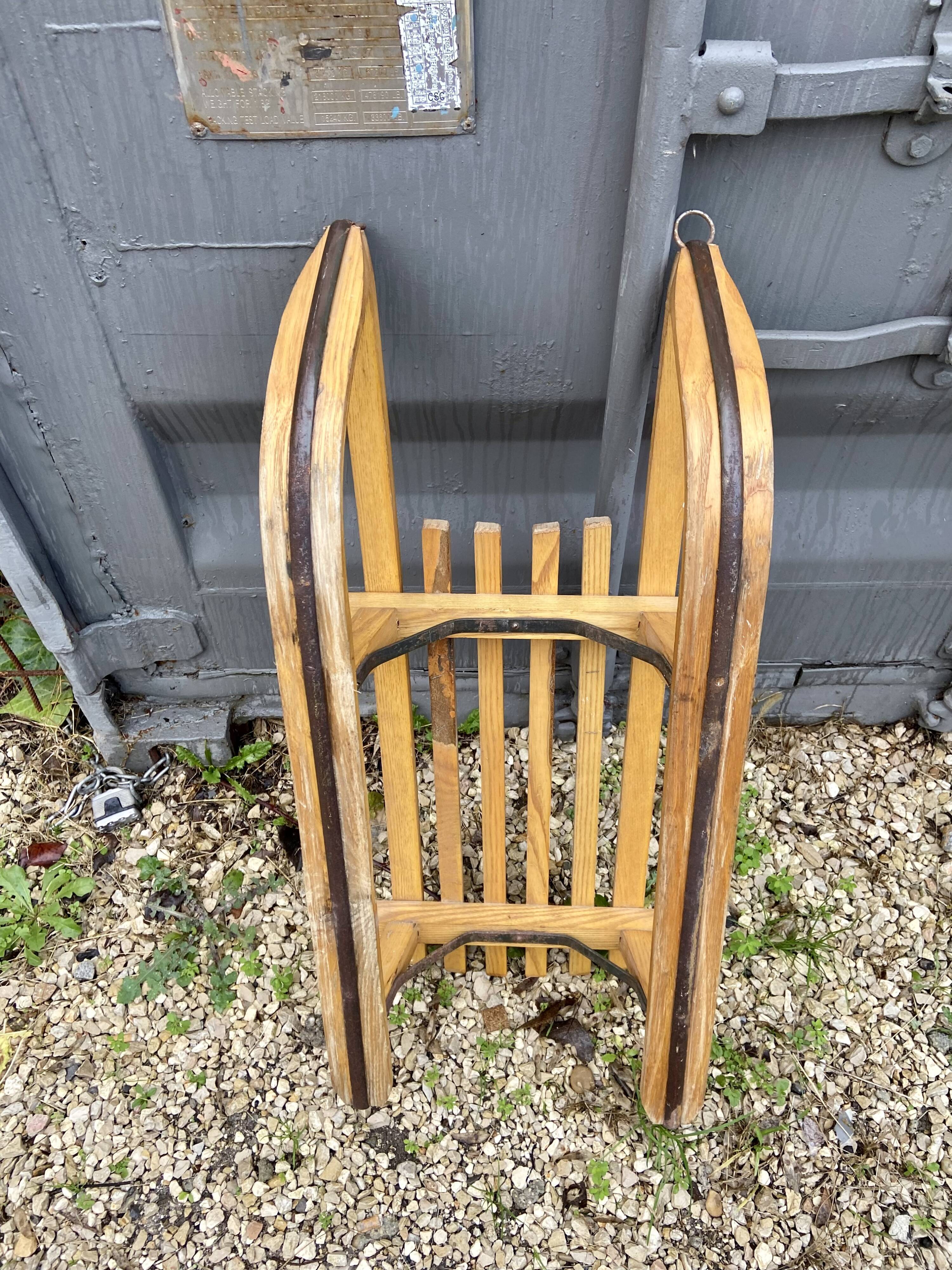 Old wooden sledge