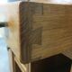 Pair of bedside tables art deco style marble black portor