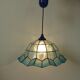 Suspension in blue mother-of-pearl and brass 70s